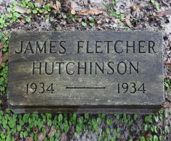 James Fletcher Hutchinson Gravestone Photo