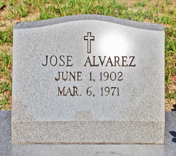 Jose Alvarez Gravestone Photo