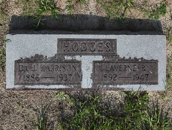 J. Harrison & Laverne B. Hodges Gravestone Photo