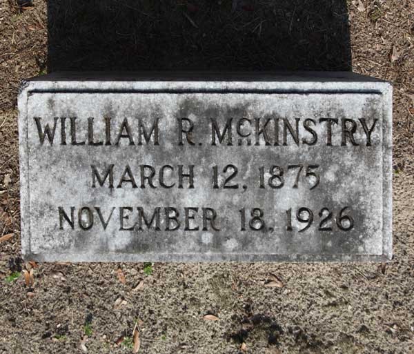 William R. McKinstry Gravestone Photo