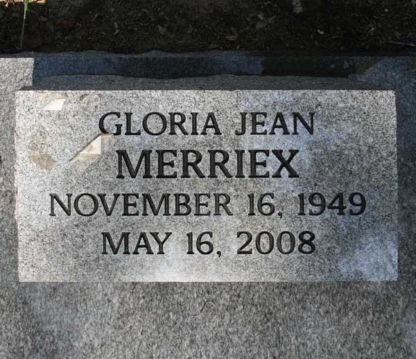 Gloria Jean Merriex Gravestone Photo