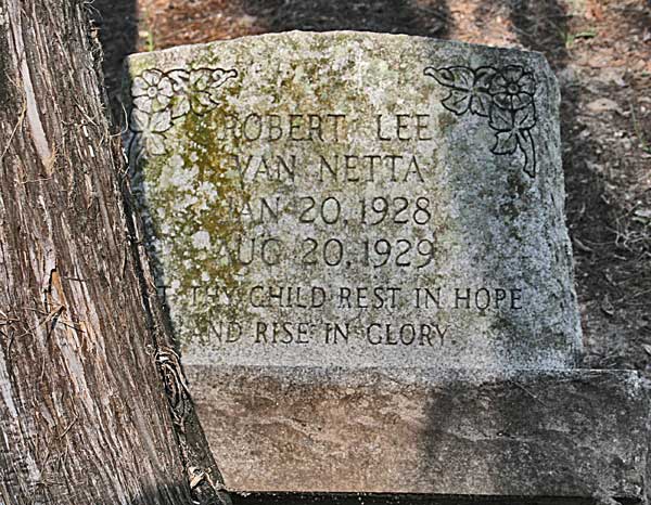 Robert Lee Van Netta Gravestone Photo