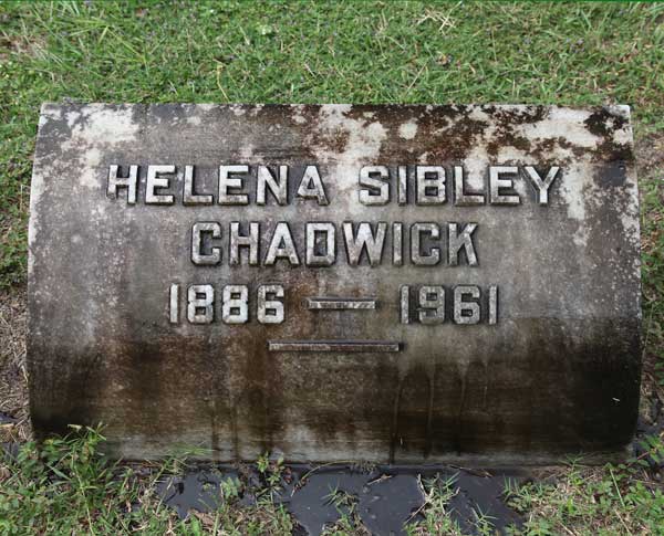 Helena Sibley Chadwick Gravestone Photo