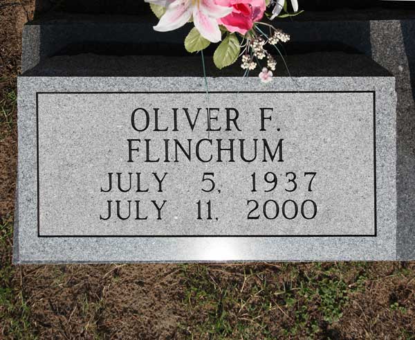 Oliver F. Flinchum Gravestone Photo
