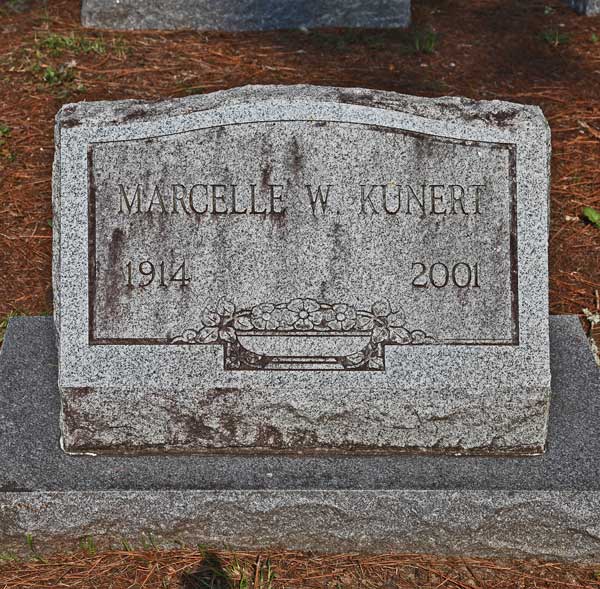 Marcelle W. Kunert Gravestone Photo