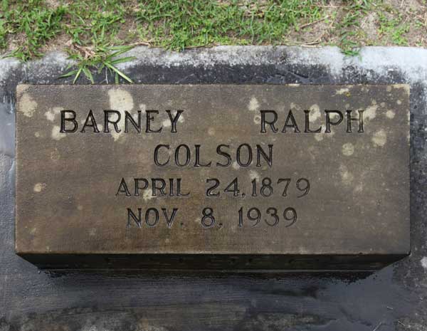 Barney Ralph Colson Gravestone Photo