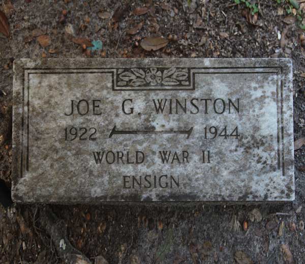 Joe G. Winston Gravestone Photo