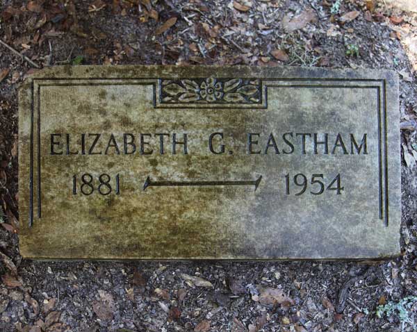 Elizabeth G. Eastham Gravestone Photo