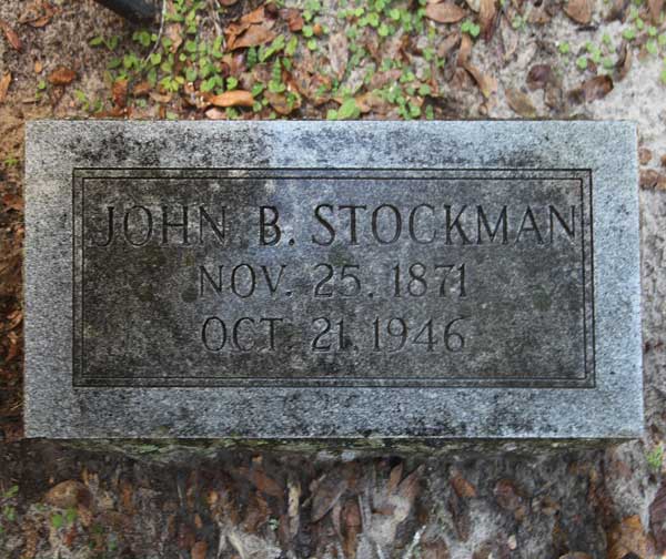 John B. Stockman Gravestone Photo