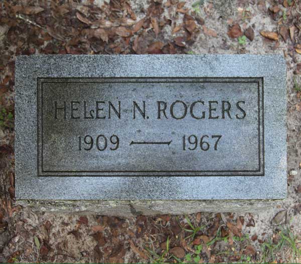 Helen N. Rogers Gravestone Photo
