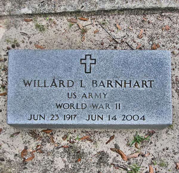 Willard L. Barnhart Gravestone Photo