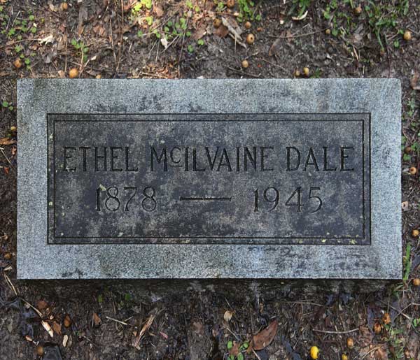Ethel McIlvaine Dale Gravestone Photo