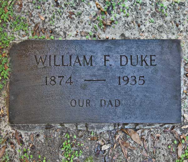 William F. Duke Gravestone Photo