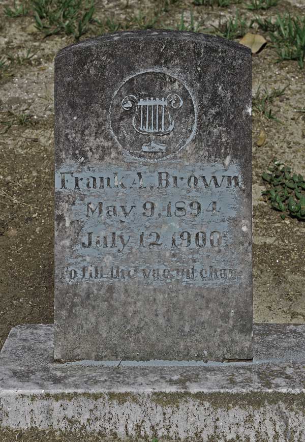 Frank A. Brown Gravestone Photo
