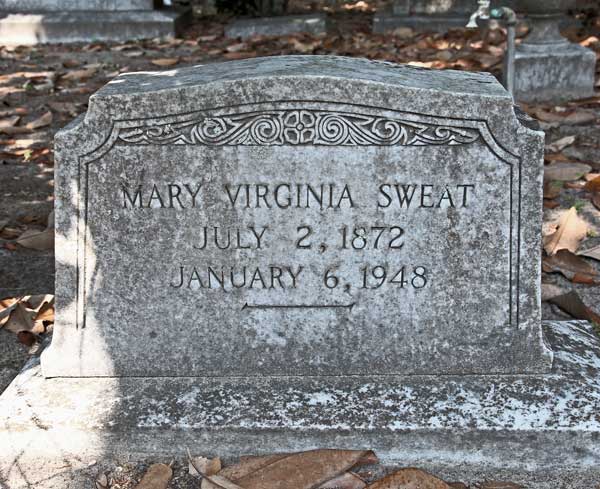 Mary Virginia Sweat Gravestone Photo
