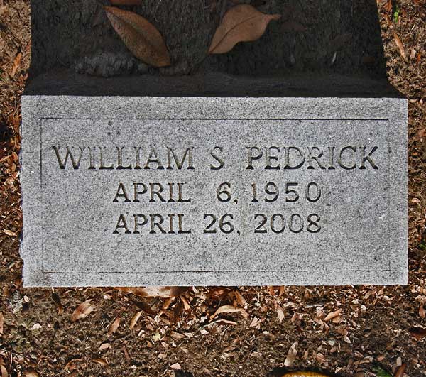 William S. Pedrick Gravestone Photo