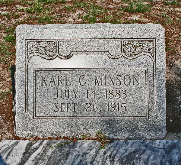 Karl C. Mixson Gravestone Photo
