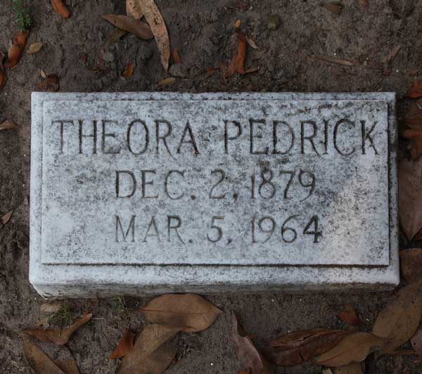 Theora Pedrick Gravestone Photo