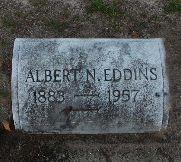 Albert N. Eddins Gravestone Photo