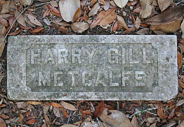 Harry Gill Metcalfe Gravestone Photo