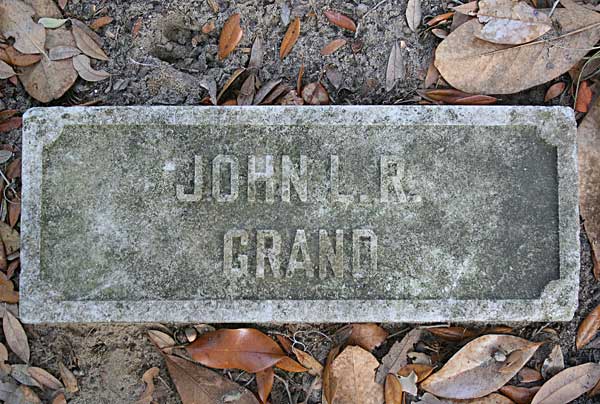 John L.R. Grand Gravestone Photo