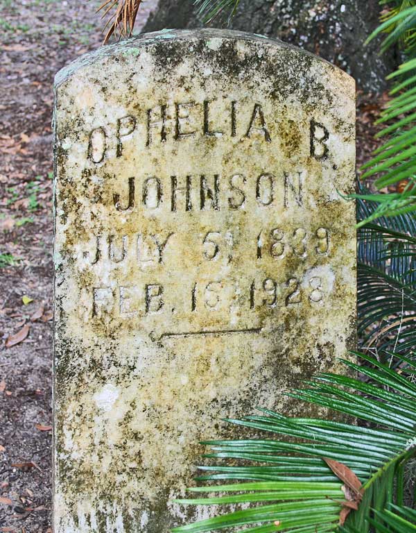 Ophelia B. Johnson Gravestone Photo