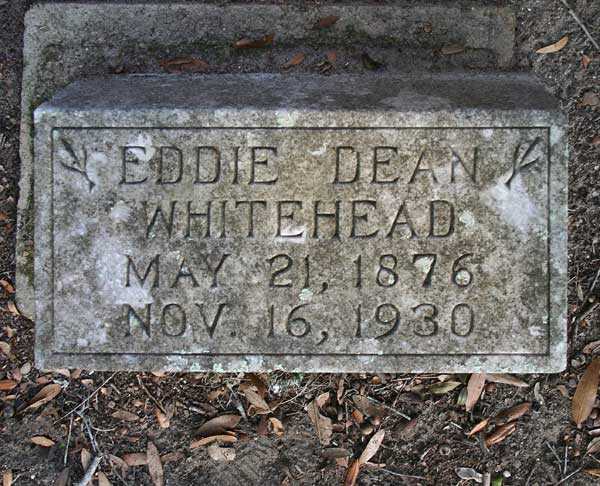 Eddie Dean Whitehead Gravestone Photo