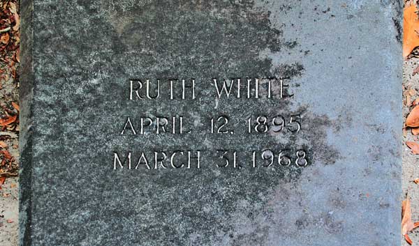 Ruth White Gravestone Photo