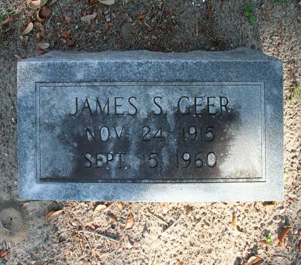 James S. Geer Gravestone Photo