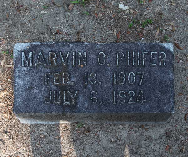 Marvin C. Phifer Gravestone Photo
