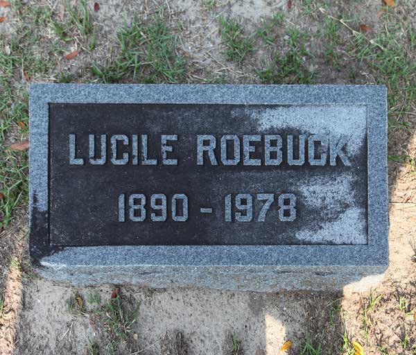 Lucile Roebuck Gravestone Photo