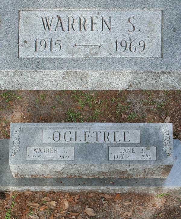 Warren S. Ogletree Gravestone Photo