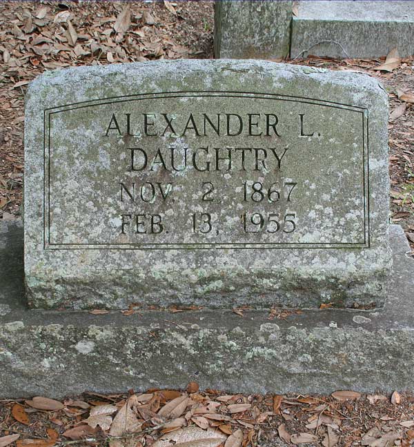 Alexander L. Daughtry Gravestone Photo