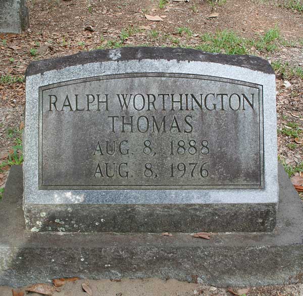 Ralph Worthington Thomas Gravestone Photo