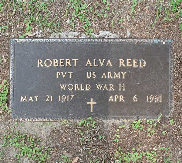 Robert Alva Reed Gravestone Photo