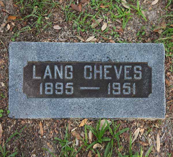 Lang Cheves Gravestone Photo