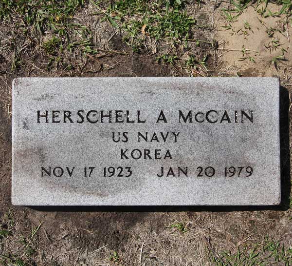 Herschell A. McCain Gravestone Photo