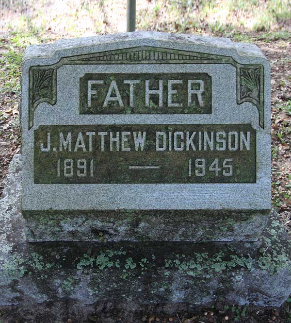J. Matthew Dickinson Gravestone Photo
