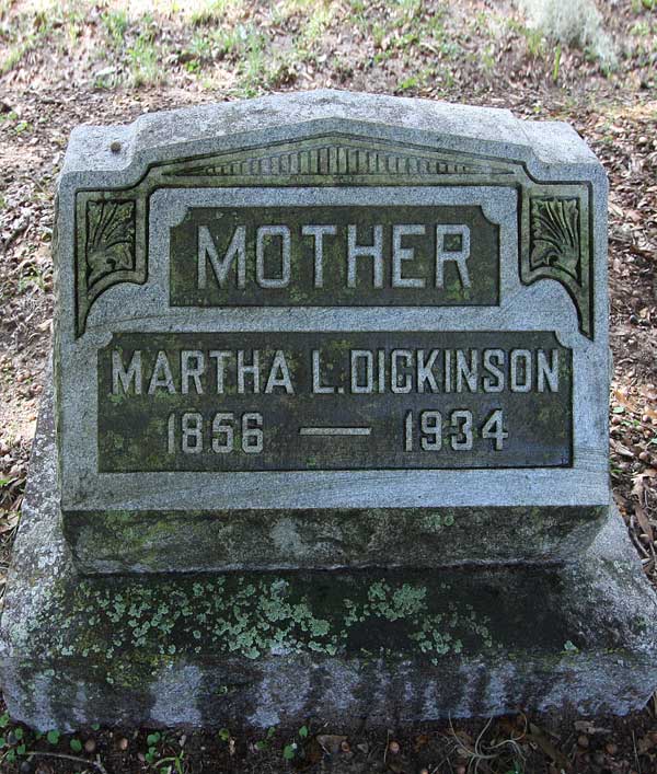 Martha L. Dickinson Gravestone Photo