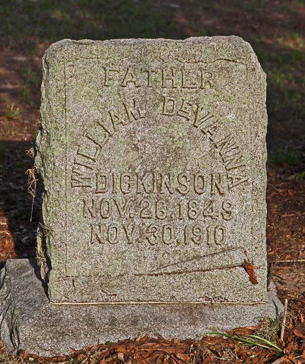 William DeVanna Dickinson Gravestone Photo