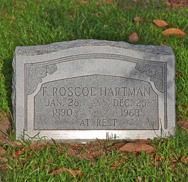 F. Roscoe Hartman Gravestone Photo