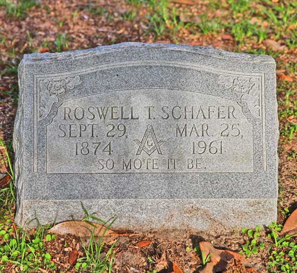 Roswell T. Schafer Gravestone Photo