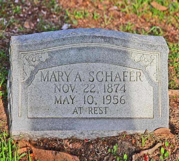 Mary A. Schafer Gravestone Photo