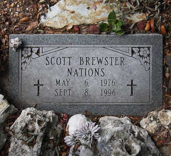 Scott Brewster Nations Gravestone Photo