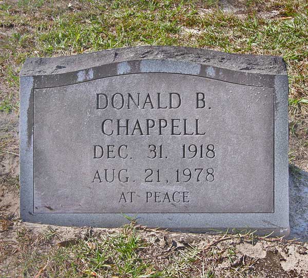 Donald B. Chappell Gravestone Photo