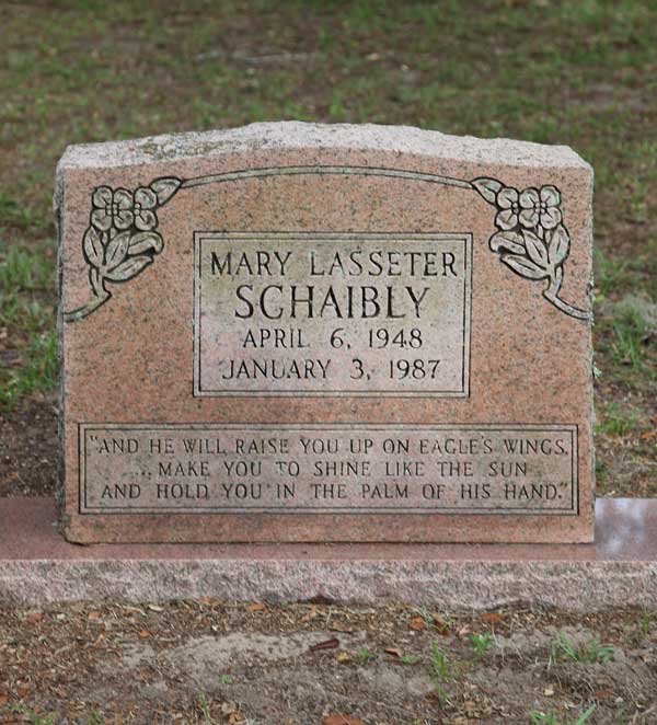 Mary Lasseter Schaibly Gravestone Photo