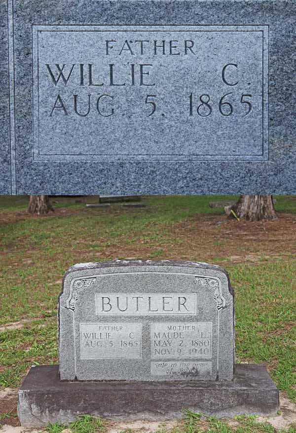 Willie C. Butler Gravestone Photo