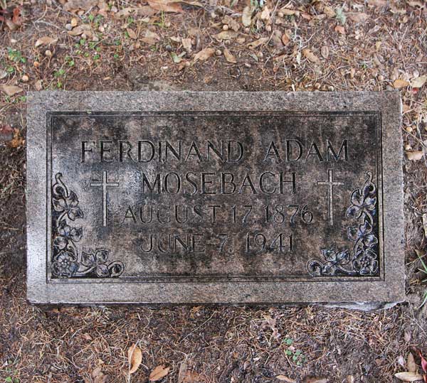 Ferdinand Adam Mosebach Gravestone Photo