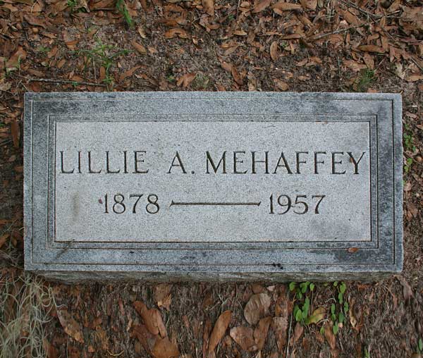 Lillie A. Mehaffey Gravestone Photo