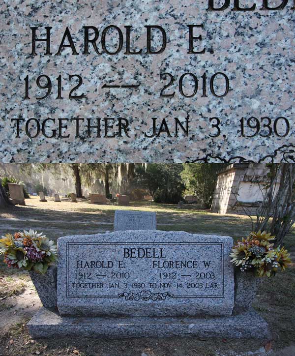Harold E. Bedell Gravestone Photo